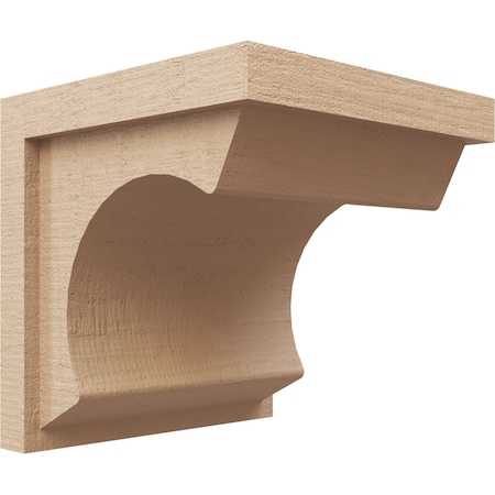 Ekena Millwork 10"W x 10"D x 10"H Wide Emerson Rough Cedar Woodgrain TimberThane Corbel, Primed Tan CORUR10X10X10EMRRCPR